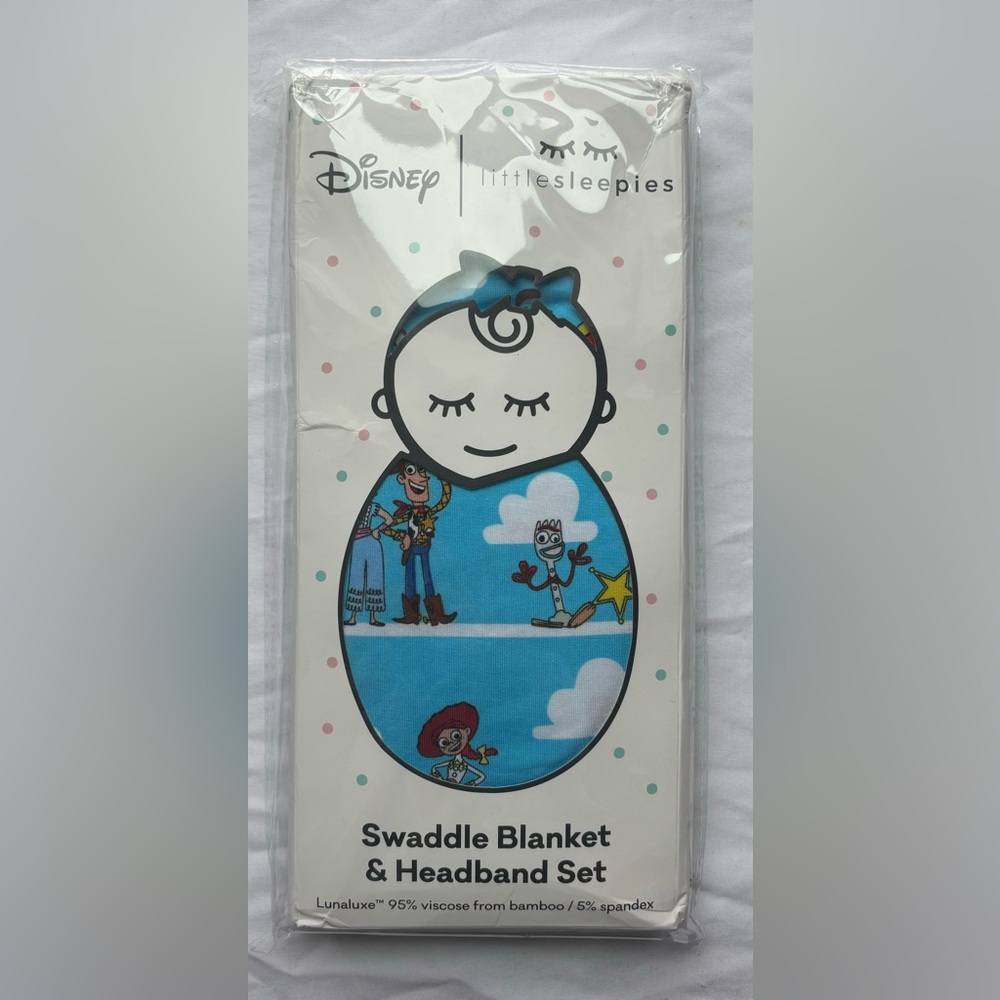 Little Sleepies Toy Story Adventure Swaddle with Bow